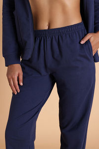 Zivame 2 Mile Fashion Knit Cotton Loungewear Set - Naval Academy — thumbnail 9